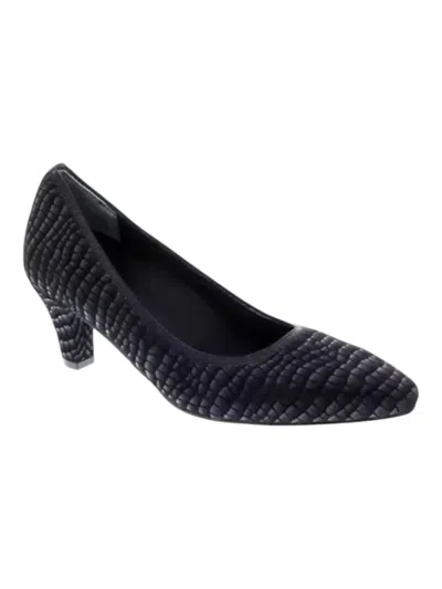 Ros Hommerson Women's Karat Leather Pump Heels In Black Croc