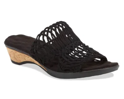 Ros Hommerson Women's Kudos Fabric Sandal In Black In Brown