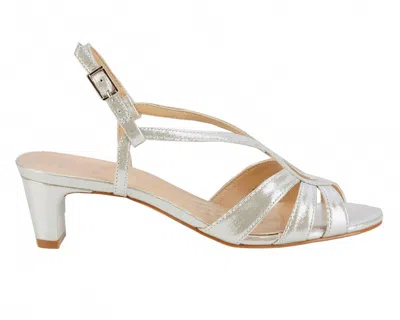 Ros Hommerson Women's Leandra Heel Strap Sandal In Silver In Gold