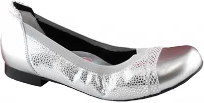 Ros Hommerson Women's Ronnie Dress Shoe Leather Slip-on In Silver Combo