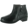 Ros Hommerson Womens Double Zipper Ankle Boots In Black