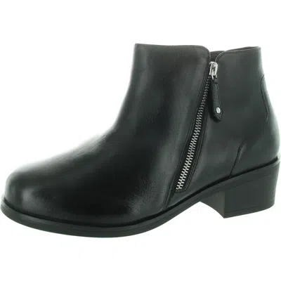 Ros Hommerson Womens Double Zipper Ankle Boots In Black