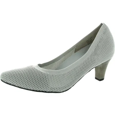 Ros Hommerson Womens Padded Insole Man Made Pumps In Grey