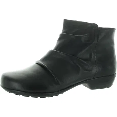Ros Hommerson Womens Ruched Booties In Black