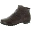 Ros Hommerson Womens Ruched Booties In Brown