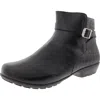 Ros Hommerson Ellis Womens Animal Print Leather Booties In Black