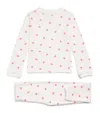 Rosa & Blue Heart Pyjama Set In Pink