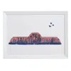 Rosa & Clara Designs Blue Palm House Risograph Print In A3 In Multi