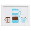 Rosa & Clara Designs Coffee O'clock Risograph Print A4 In Multi