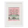 Rosa & Clara Designs Green / Black / Red James Smith & Son Umbrella Shop Risograph Print, Large In Multi