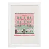 Rosa & Clara Designs Green / Black / Red James Smith & Son Umbrella Shop Risograph Print In Multi
