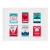 Rosa & Clara Designs Green / Blue / Red Vintage Spice Tins Risograph Print In Multi