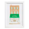Rosa & Clara Designs Pie Shop Risograph Print In Multi
