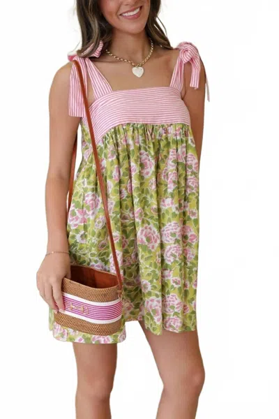 Rosa Clothing Bloom Mini Dress In Pink