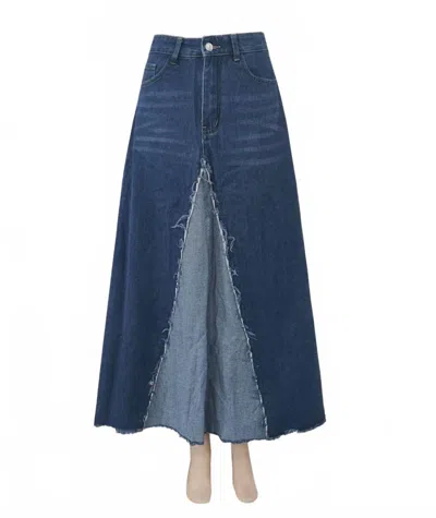 Rosa Clothing Denim Skirt In Blue