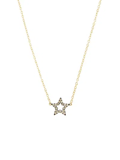 Rosa De La Cruz Star Charm Pavã© Diamond Necklace