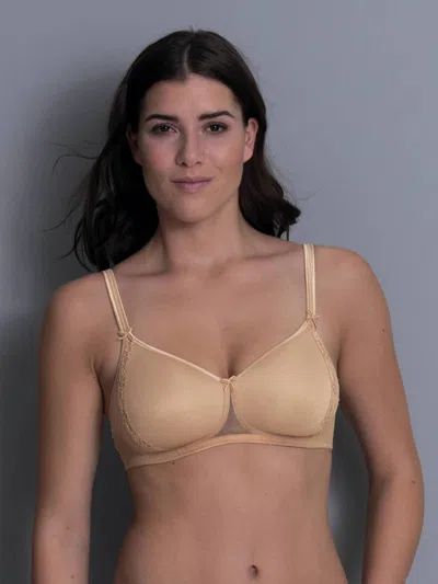 Rosa Faia Lace Rose Wireless Contour Bra In Desert In Sand