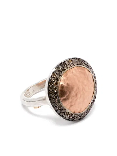 Rosa Maria 12k Rose Gold Diamond Cocktail Ring In Metallic