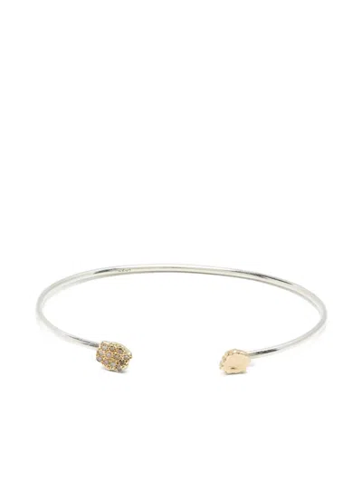 Rosa Maria 18k黄金钻石手镯 In Silver