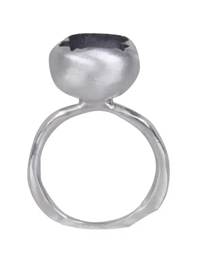 Rosa Maria Brushed Ring In Silver