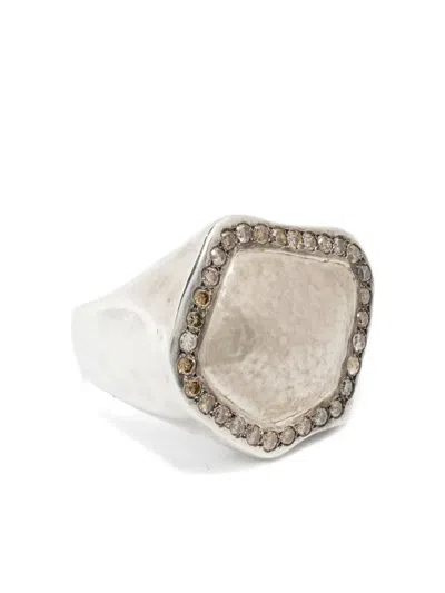 Rosa Maria 纯银 Caracass 钻石戒指 In Silver