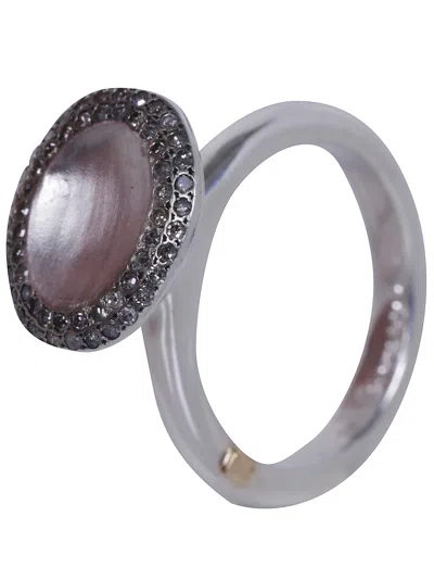 Rosa Maria Diamond Ring "ato D" In Metallic
