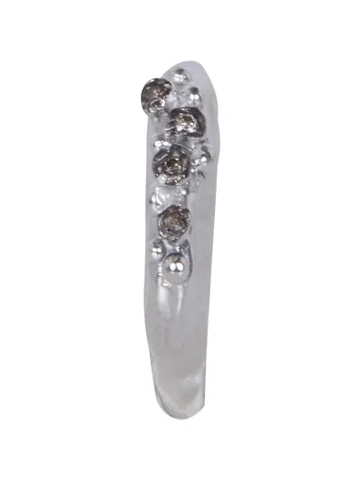 Rosa Maria Diamond Ring In Silver