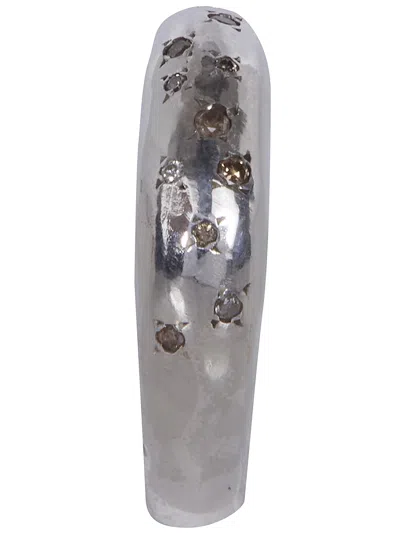 Rosa Maria "friat Dia Co" 3 Ring With Setting Sterling Silver And Cogn In Metallic