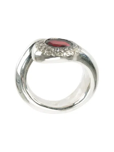 Rosa Maria Garnet Ring In Metallic