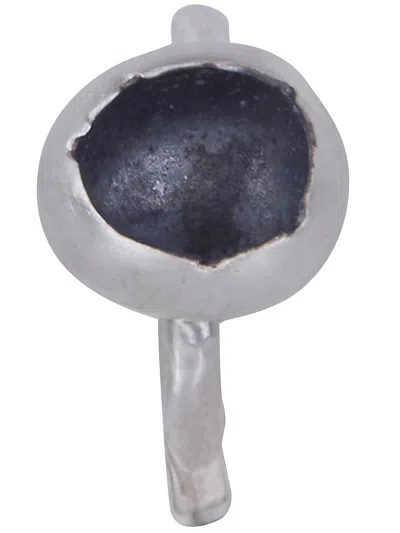 ROSA MARIA MINOO 3 S SM ST RING,RG044814 METALLIC