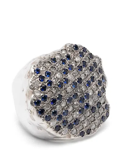 Rosa Maria Mona Diamond Sapphire Ring