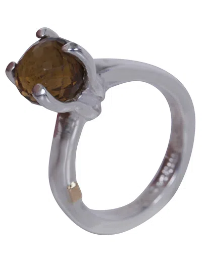 Rosa Maria Ring Citrine "yoko S" In Metallic