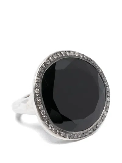 Rosa Maria Roberta Diamond Black Spinel Ring