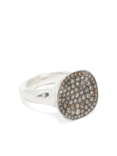 Rosa Maria 纯银钻石戒指 In Silver