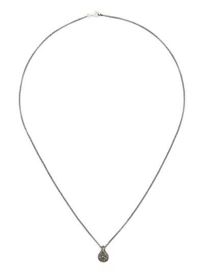 Rosa Maria 纯银钻石吊饰项链 In Silver