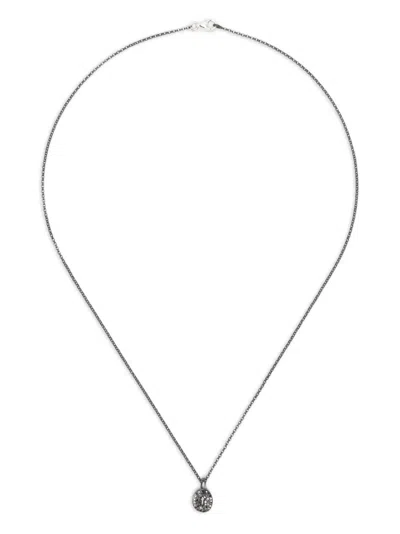 Rosa Maria Sterling Silver Cross-pendant Diamond Necklace