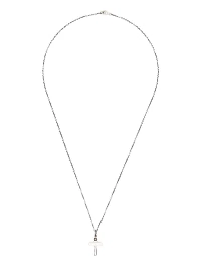 Rosa Maria Sterling Silver Flander`s Cut Diamond Necklace