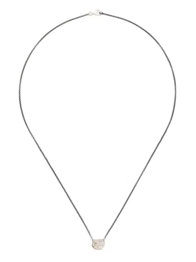 Rosa Maria Sterling Silver Pendant Diamond Necklace