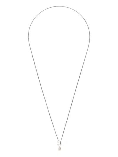 Rosa Maria Sterling Silver Pendant Diamond Necklace