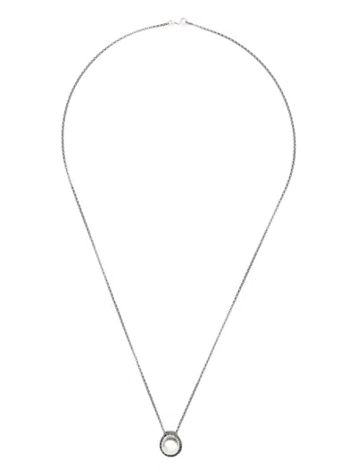 Rosa Maria Sterling Silver Pendant Diamond Necklace