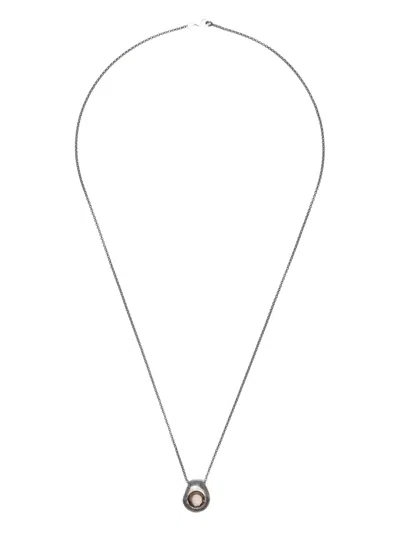 Rosa Maria Sterling Silver Quartz Necklace