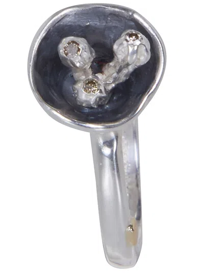 Rosa Maria Tatoom R S St S Dix Co Ring With Setting Sterling Silver An In Gray