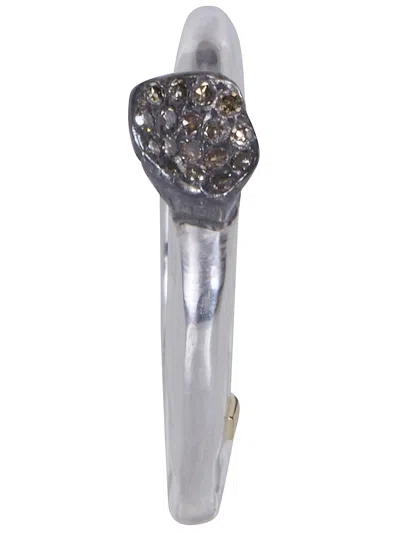 Rosa Maria "woina S St Dix Co" Ring With Setting Sterling Silver And C