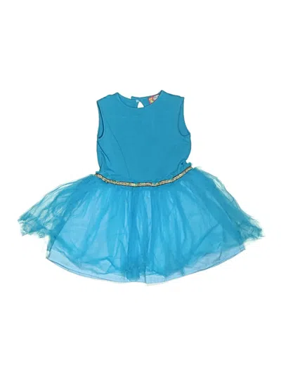 Pre-owned Rosalita Señoritas Kids' Dress In Blue