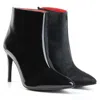 Rosamund Muir London Women's Black / Red Paulina Black Boots In Black/red