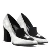 Rosamund Muir London Women's Black / Silver Maria Silver & Black Star Loafers In Black/silver
