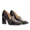 Rosamund Muir London Women's Brown / Neutrals Annabel Brown Crocodile And Snake Print Loafers In Brown