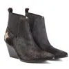 Rosamund Muir London Women's Felixa Dark Brown With Star Cowboy Ankle Boots In Brown