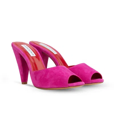 Rosamund Muir London Women's Pink / Purple Montavia Hot Pink Mules - Races, Weddings, Events In Pink/purple