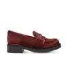 Rosamund Muir London Women's Red Stratford Burgundy Loafers In Red
